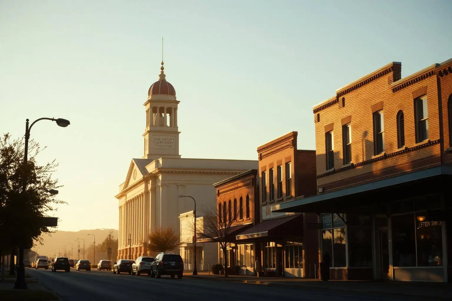 Residential street in Benton, AR